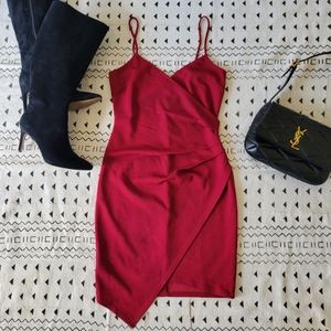 Red Mini Bodycon Dress
